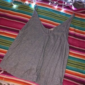 Gray tang top FREE PEOPLE